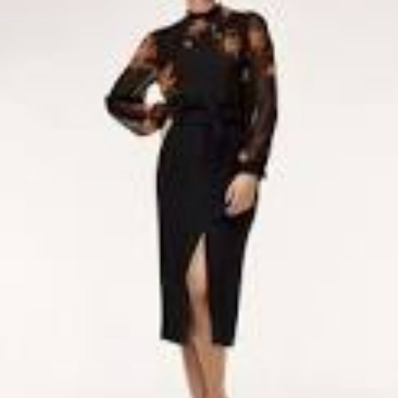 Aritzia WILFRED Jallade Skirt Black Size 10 - Picture 1 of 7